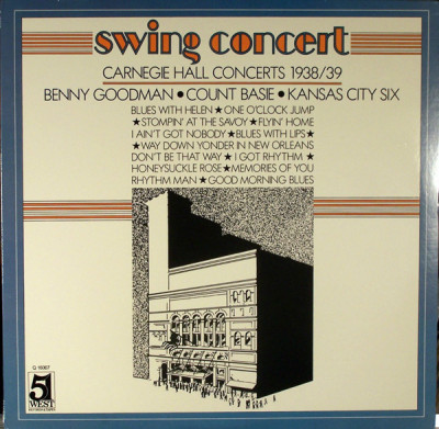 Vinil Benny Goodman ● Count Basie Band : Carnegie Hall Concerts 1938/39 (VG++) foto