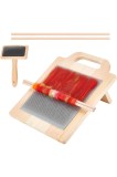 Set perie de cardat și tablă de amestecare a l&acirc;nii, tablă de amestecare a fibrelor cu perie de l&acirc;nă, 36.2x32x16cm