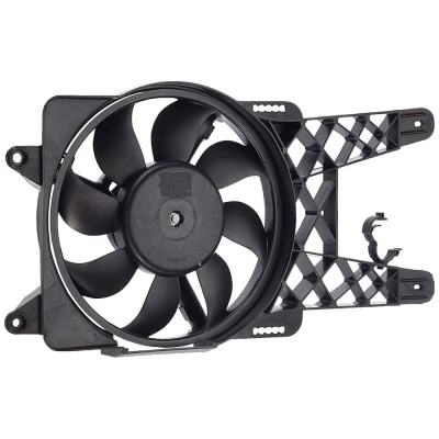 GMV radiator electroventilator Fiat Seicento, 01.1998-2010, Motorizare 1, 1 40kw Benzina, dimensiune 110W/280mm, 2pini, plastic, tip Valeo mm, Afterm foto