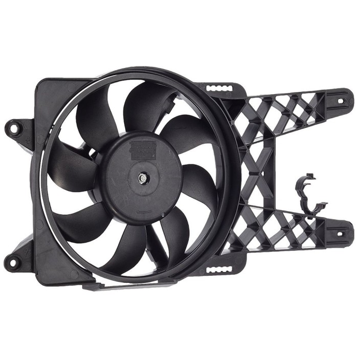 GMV radiator electroventilator Fiat Seicento, 01.1998-2010, Motorizare 1, 1 40kw Benzina, dimensiune 110W/280mm, 2pini, plastic, tip Valeo mm, Afterm