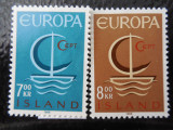 Islanda-Europa CEPT-serie completa-nestampilate, Nestampilat