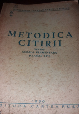 METODICA CITIRII PENTRU CLASELE I-IV foto