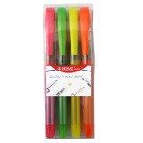 Set 4 textmarkere cu cerneala PENAC Liqliner, varf 1-4 mm, culori (orange, yellow, green, red)