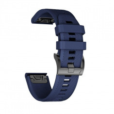 Curea silicon Tech-Protect Smooth Garmin Fenix 3/5X/3HR/5X Plus/6X/6X Pro Navy Blue foto