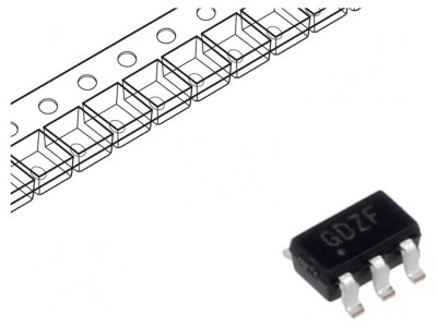 Receptor RS422/RS485 20Mbps 3-5,5V SOT23-6 foto