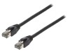 Patch cord S/FTP Cat 8.1 LSZH Negru 10m 26AWG, Logilink