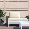 VidaXL Perne de canapea din paleți, 2 buc., alb crem, material textil