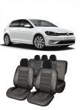 Huse scaune auto Alcantara VW Golf 7 Piele si catifea