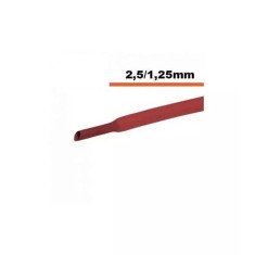 Tub termocontractibil rosu 2.5 mm/ 1.25 mm 50cm