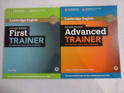 CAMBRIDGE ENGLISH - FIRST TRAINER - ADVANCED TRAINER (second edition) - PETER MAY, FELICITY O&amp;#039;DELL AND MICHAEL BLACK - (2 CARTI) foto