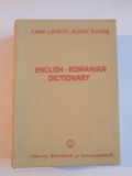 ENGLISH - ROMANIAN DICTIONARY 9500 DE CUVINTE de LEON LEVITCHI , ANDREI BANTAS , 1984
