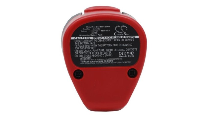 Cameron Sino 1500mAh Metabo PowerImpact 12,PowerLED 12,PowerMaxx 12,PowerMaxx 12 Basic,PowerMaxx 12 Pro,PowerMaxx BS Baterie