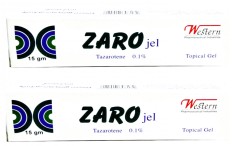 TAZAROTENE 0.1% ZAROJEL Riduri Acnee Tretin Tazret Tazaroten acnitaz zarotex retinol melasma foto