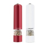 Set 2 r&acirc;șnițe electrice pentru sare și piper, LED, roșu/alb, EKP001RW