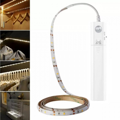 Banda LED cu senzor de miscare pentru Iluminare Mobilier, lungime 2m foto