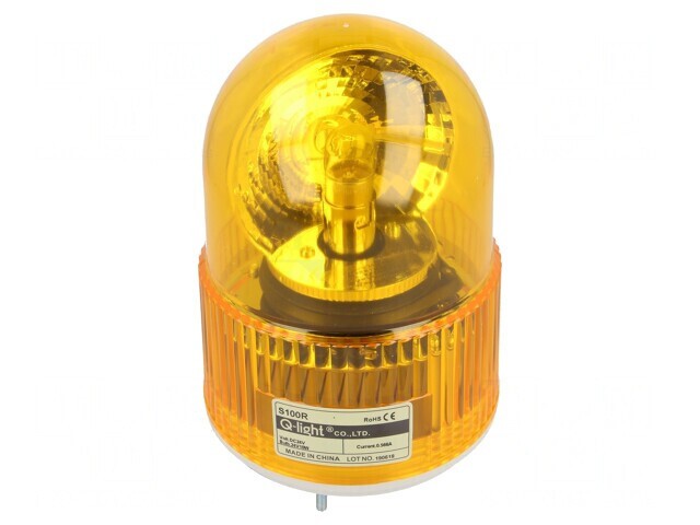 Lumină Rotativă Ambră 24VDC IP44
