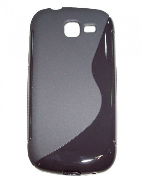 Husa silicon S-line neagra pentru Samsung Galaxy Trend Lite S7390 / Galaxy Trend Lite Duos S7392