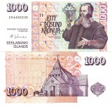 Islanda 1000 Kronur 2001 P-59 UNC Bancnota | Coroane Islandeze | Bancnote Europa