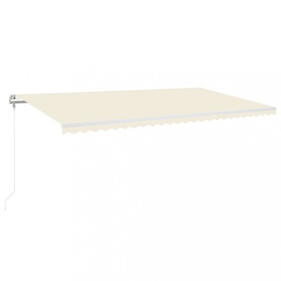 Copertina automata cu senzor vant &amp;amp; LED, crem, 600x350 cm foto