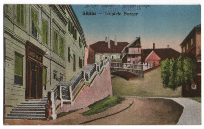 1920 - Sibiu, Treptele Burger (jud. Sibiu) foto