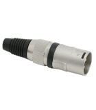 Mufa tata XLR 3 poli cu lipire protectie pentru cablu, Oem