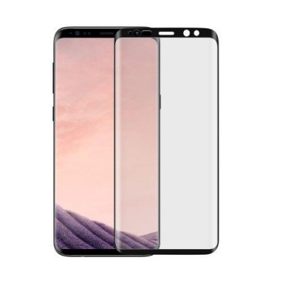 Folie Sticla Samsung Galaxy S9 Plus G965 Protectie Display Acoperire Completa Neagra foto