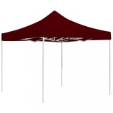 vidaXL Cort de petrecere pliabil profesional, roșu vin, 3x3m, aluminiu