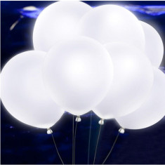 ANME 40 de bucăți cu LED-uri aprinse baloane albe cu lumini albe care nu clipesc