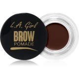 L.A. Girl Cosmetics Brow Pomade pomadă pentru spr&acirc;ncene culoare Warm Brown 3 g