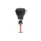 Nuca schimbator viteze, Emzone, Metal/Plastic, Compatibil cu VW/Skoda, 145 x 60 mm, Negru/Crom