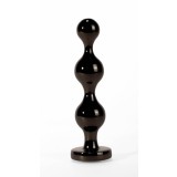Dop Anal Cu Bijuterie Secret Shine Booty Call M, Metalic + Negru, 11.5 cm