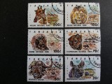 Tanzania 1993 - Fauna Africa / Parcuri Naționale, set complet 6 timbre obliterate -A583