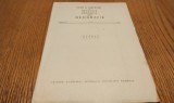 EUGEN Nedelcu (dedicatie-autograf) - Observatii Geomorfologice in Regiunea Lacului de Acumulare din Bazinul Argesului Superior -, 1966, 24 p.+ harta