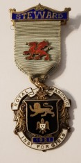 MEDALIE MASONICA DIN ARGINT- ANGLIA SECOL XX