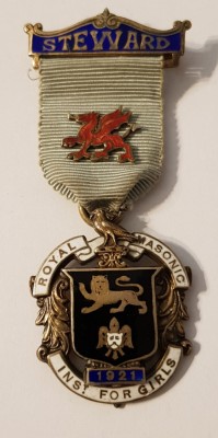 MEDALIE MASONICA DIN ARGINT- ANGLIA SECOL XX foto