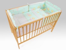 Lenjerie MyKids TEDDY STELUTE Turquoise M1 4+1 Piese 120x60 cm foto