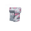 Cuvertura Dubla Gri Flori Patchwork 220x240cm Dormitor, Cu Drapaj Pe Doua Fete