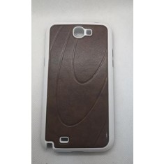 Husa Telefon Plastic Samsung Note 2 n7100 Brown+White Hard Case Vetter