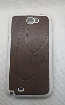 Husa Telefon Plastic Samsung Galaxy Note 2 n7100 Brown+White Hard Case Vetter foto