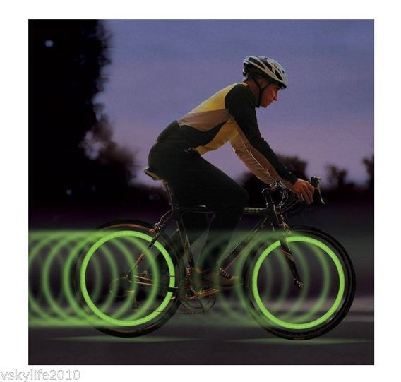 Iluminat LED Decorativ pentru Spite Bicicleta cu 3 Tipuri de Iluminare,  Culoare Albastru | Okazii.ro