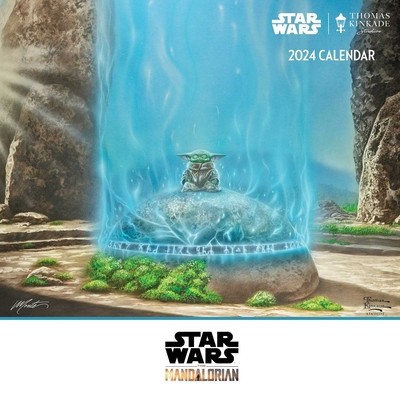 The Mandalorian by Thomas Kinkade Studios 2024 Wall Calendar