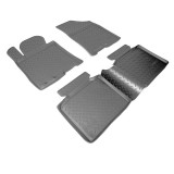 Set de 5 covorase cauciuc 3D stil tavita premium pentru Hyundai I40 2011-2019, Recambo