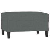 Taburet, gri inchis, 70x55x41 cm, material textil
