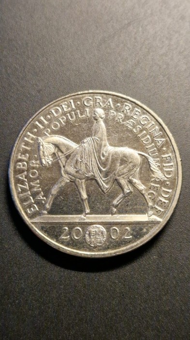 5 lire 2002 Regatul Unit (5 pounds) - The Queen&#039;s Golden Jubilee