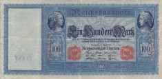 GERMANIA 100 marci 1910 VF/VF+!!! foto