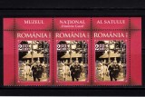 ✅RO 2006 LP1721 &quot;Muzeul Satului Dimitrie Gusti/Regele Carol II&quot;,triptic 3 serii tabs ( sus sau jos ! ), Religie, Nestampilat