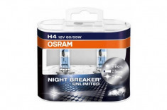 Set de 2 becuri Osram Night Breaker Unlimited H4 12V 60 55W foto