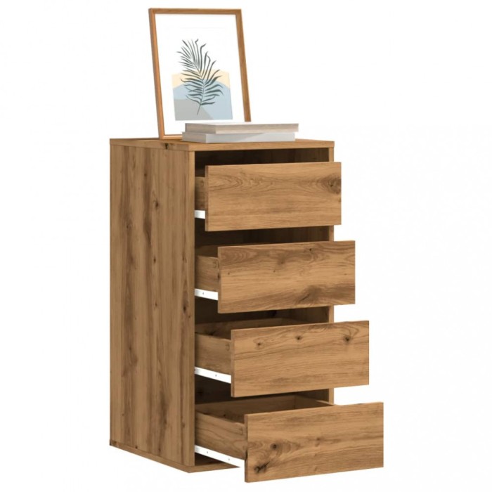 Gossi dulap colt sertare stejar artizanal 40x41x76 cm lemn prelucrat