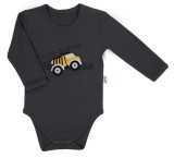 Body cu maneca lunga (181101) Colectia &quot;Big Trucks&quot; Grafit Marimea 74