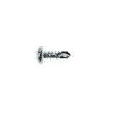 Surub autoforant pentru lemn, din otel, zincat alb, cu cap bombat, amprenta Phillips, PH 2, Friulsider, 4.2 x 13 mm
